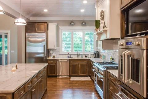Beautiful modern kitchen  Stock Photos