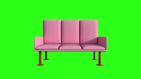 Beautiful modern sofa featuring a stylish multicolor design Stock Footage 341765620