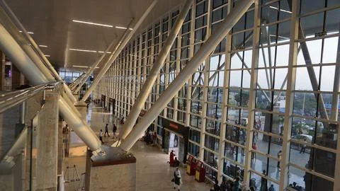 Beautiful modern world class interior architecture of Sir M Visvesvaraya Te.. Stock Photos