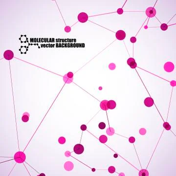 Beautiful molecular structure イラスト素材