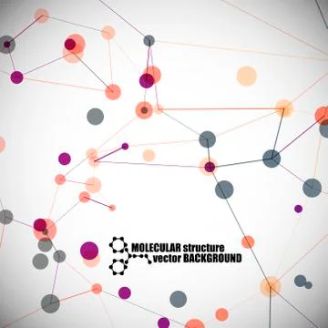 Beautiful molecular structure Illustrazione stock