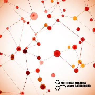 Beautiful molecular structure 스톡 일러스트