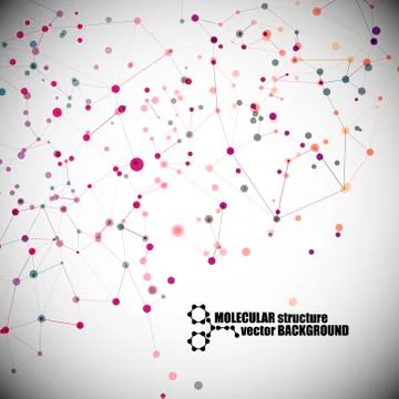 Beautiful molecular structure イラスト素材