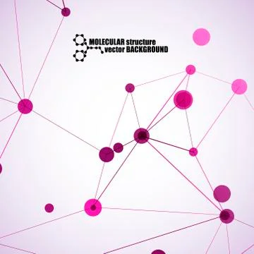 Beautiful molecular structure Illustrazione stock