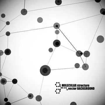 Beautiful molecular structure Stock Illustration