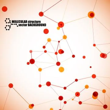 Beautiful molecular structure 스톡 일러스트