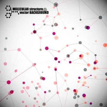 Beautiful molecular structure イラスト素材