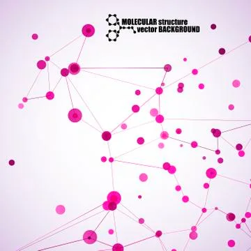 Beautiful molecular structure イラスト素材