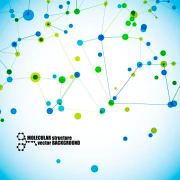 Beautiful molecular structure イラスト素材