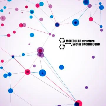 Beautiful molecular structure Illustrazione stock