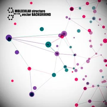 Beautiful molecular structure Stock Illustration