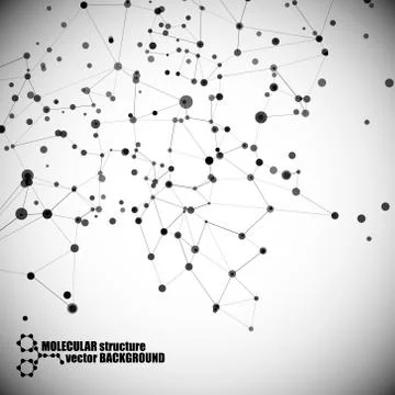 Beautiful molecular structure 스톡 일러스트