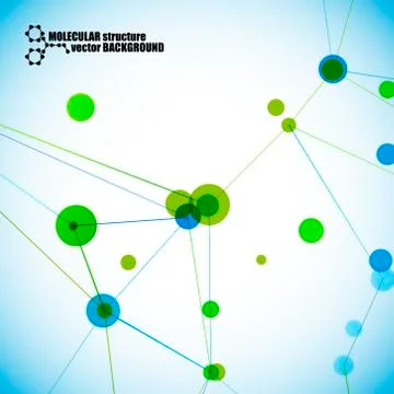 Beautiful molecular structure 스톡 일러스트