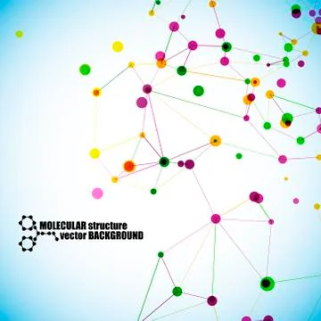 Beautiful molecular structure 스톡 일러스트