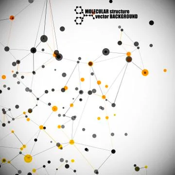 Beautiful molecular structure Illustration
