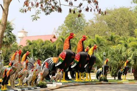 Beautiful monuments cocks Stock Photos