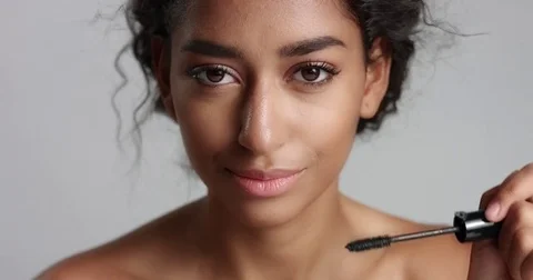 Beautiful Moroccan girl with perfect skin video Stock Footage