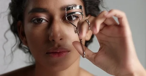 Beautiful Moroccan girl with perfect skin video Stock Footage