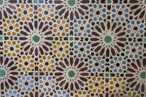 Beautiful mosaic Moroccan tile pattern Stock Photos
