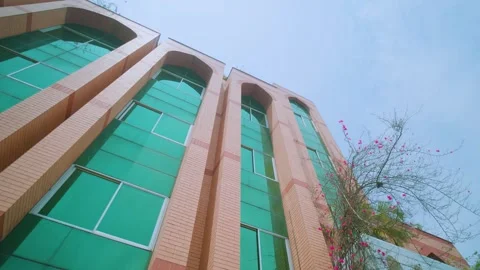 Beautiful Mosque Under Clear Blue Sky | Stunning Islamic Architecture Stock Footage 314676582
