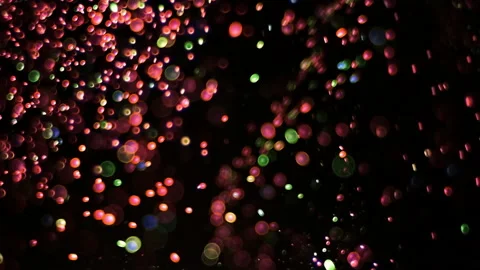The beautiful motion of bright particles. slow motion Stock Footage 158490526