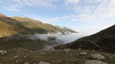 Beautiful Mountain And Clouds Timelapses from Blacksea Video stock 48221755