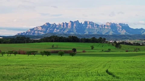 Beautiful mountain chain landscape Stock Footage 204809851