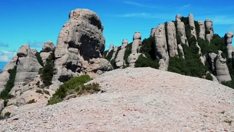 Beautiful mountain chain landscape Stock Footage 204809869