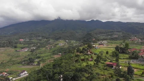 Beautiful mountain with clouds Stock Footage 283889104