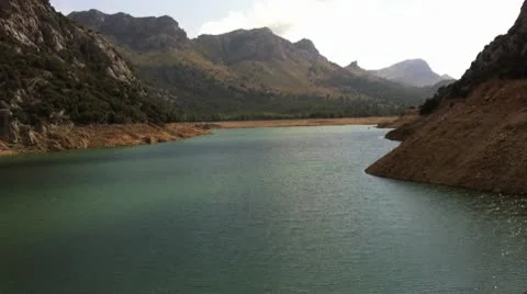Beautiful Mountain Lake Video stock 9273330
