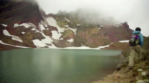 Beautiful mountain lake Video stock 59511321