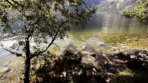 Beautiful mountain lake Video stock 92245555