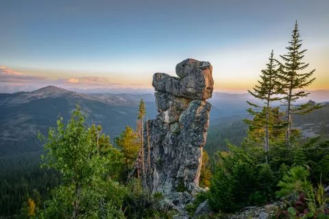 Beautiful mountain landscape Stock Photos