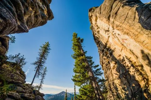 Beautiful mountain landscape Stock Photos