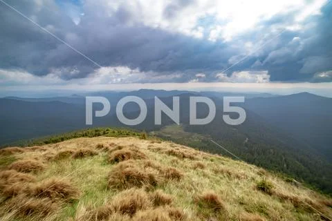 The beautiful mountain landscape Stock Photos