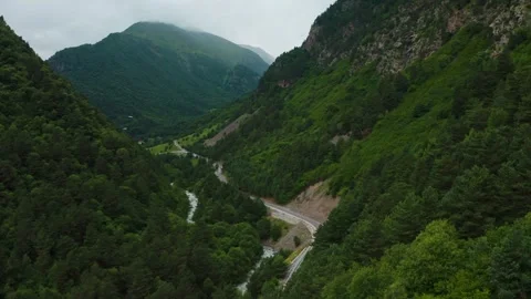 Beautiful mountain landscape in summer Stock Footage 259615044