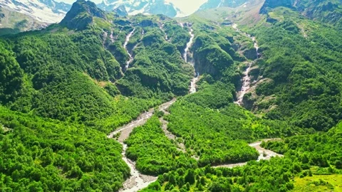 Beautiful mountain landscape in summer Stock Footage 259642268