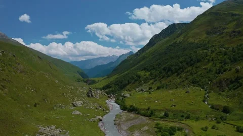 Beautiful mountain landscape in summer Stock Footage 259642280