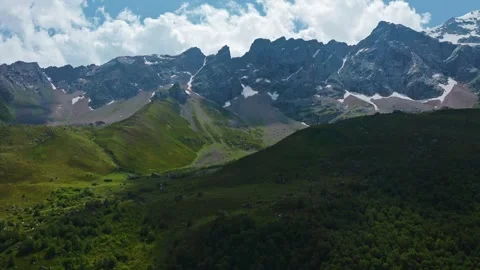 Beautiful mountain landscape in summer Stock Footage 259642354