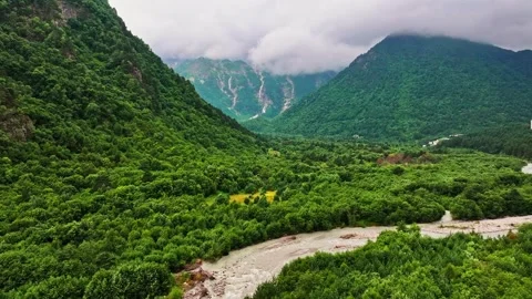 Beautiful mountain landscape in summer Stock Footage 259642380