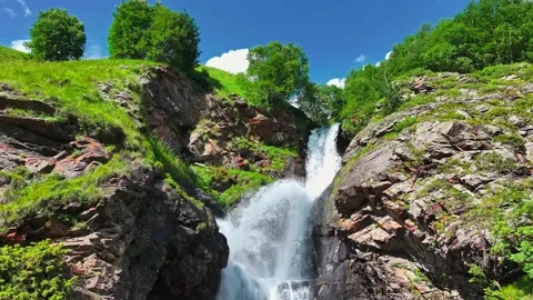 Beautiful mountain landscape in summer Stock Footage 259642888