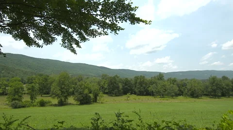 Beautiful Mountain Pan Stock Footage 52296759