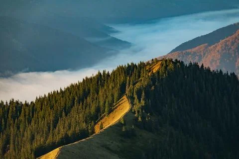 Beautiful mountain range 스톡 사진