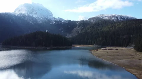 Beautiful Mountain Range Winter Inspiring Landscape Snow Cold Sea Of Clouds Vidéo 229907675