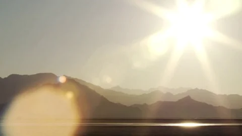 Beautiful mountain ranges during sunset Stock Footage 79786465