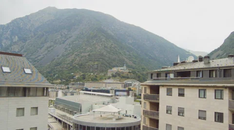 Beautiful Mountain Resort Stock Footage