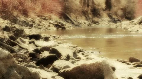 Beautiful Mountain River Stock Footage 10882080