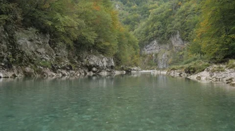 Beautiful mountain river Stock Footage 58334242