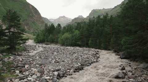 Beautiful mountain river Stock Footage 68580464