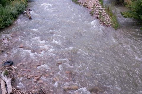 Beautiful mountain river Stock Photos